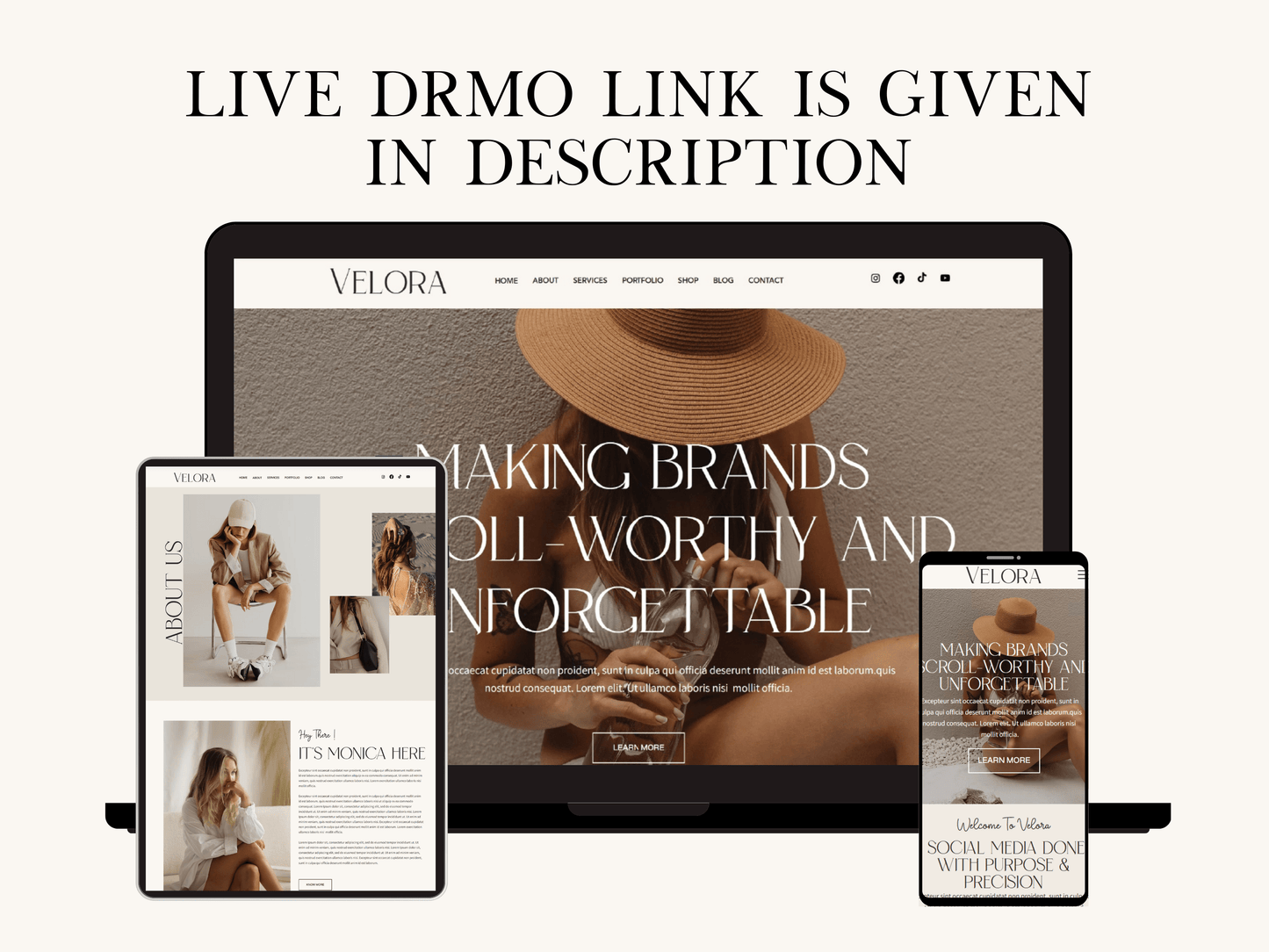Velora Premium Wix Studio Website Template