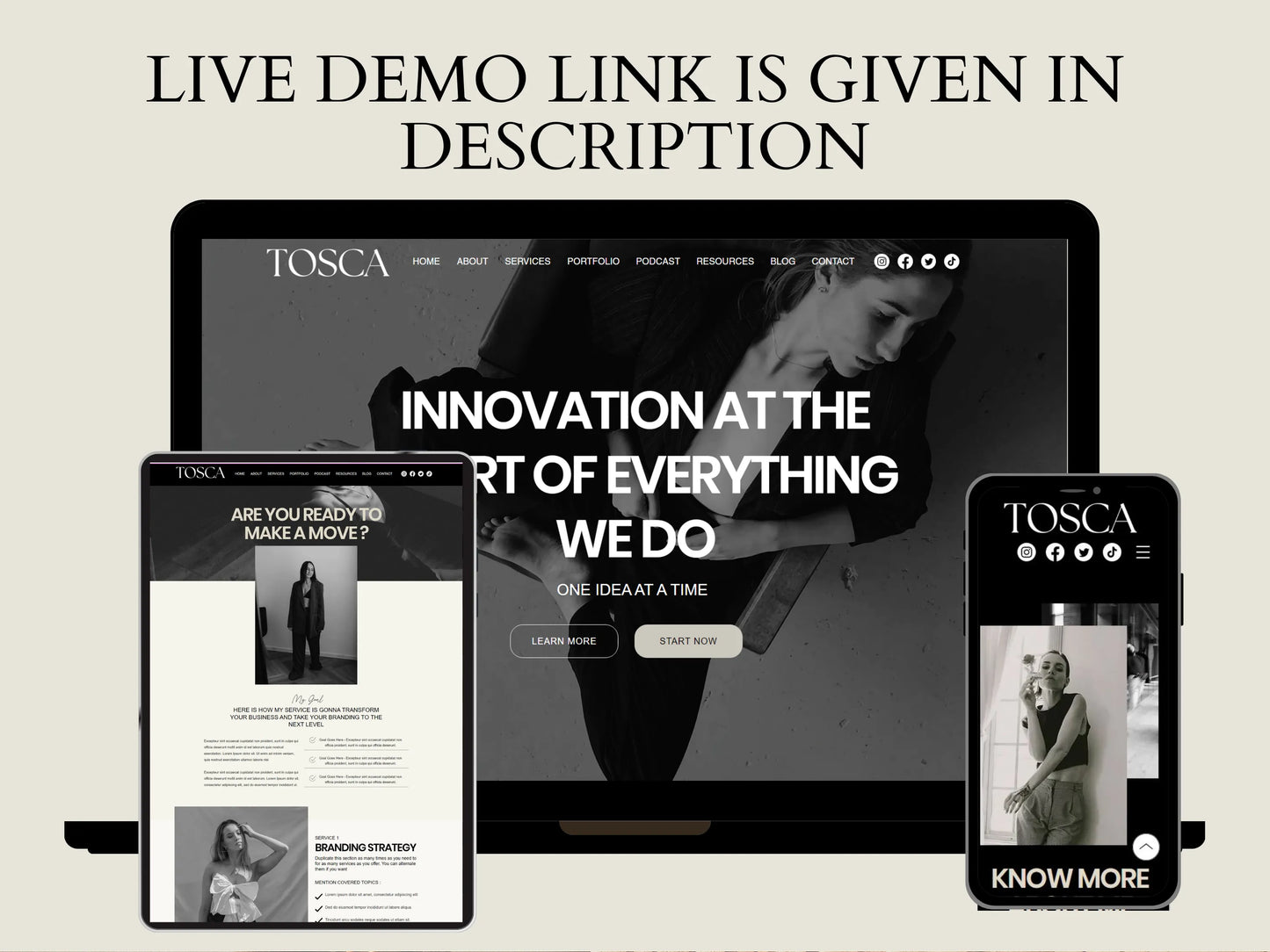 Modern Wix Website Template for Coaches & Podcaster - Advertfox