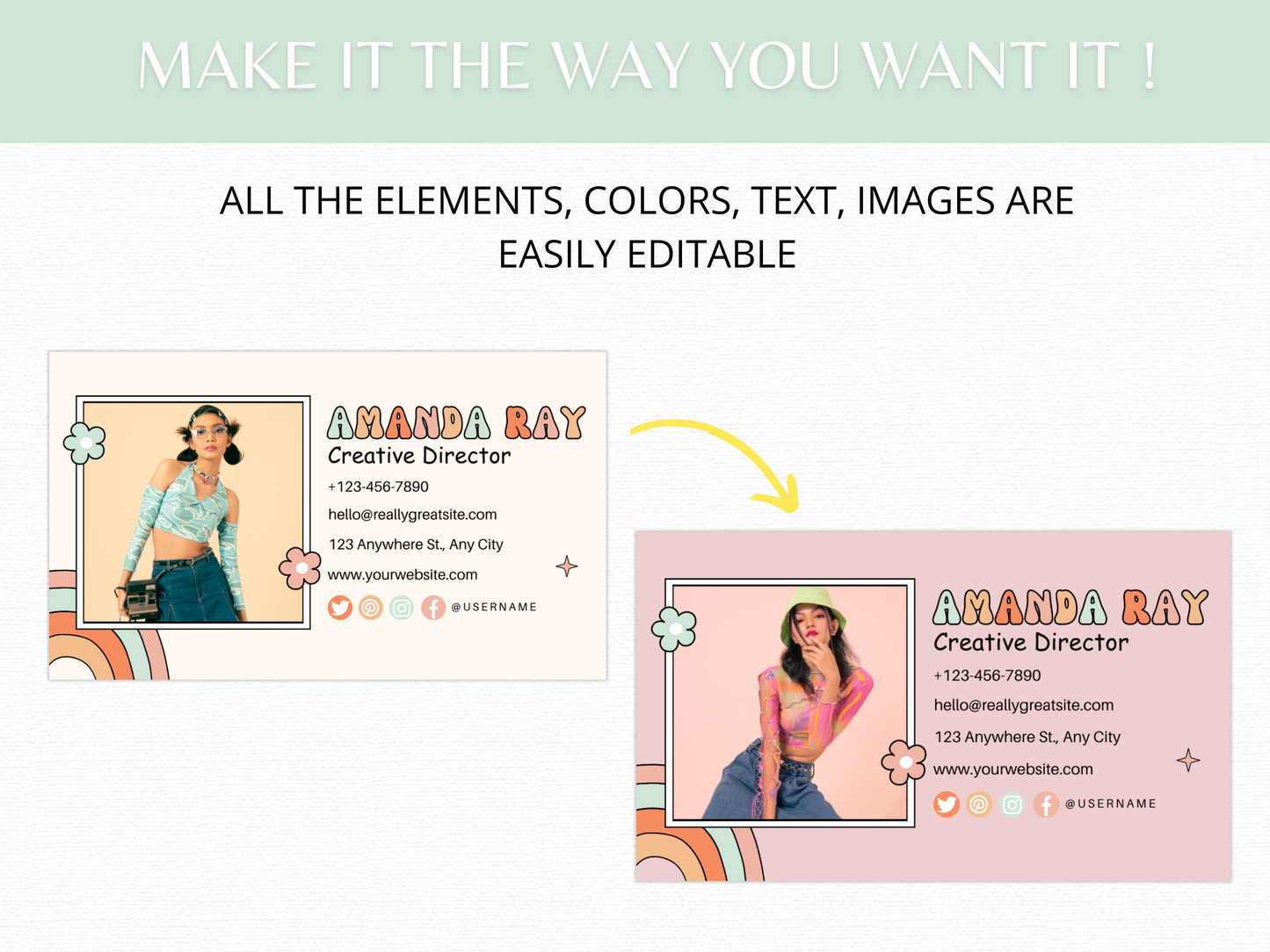 Business Card Template - Advertfox
