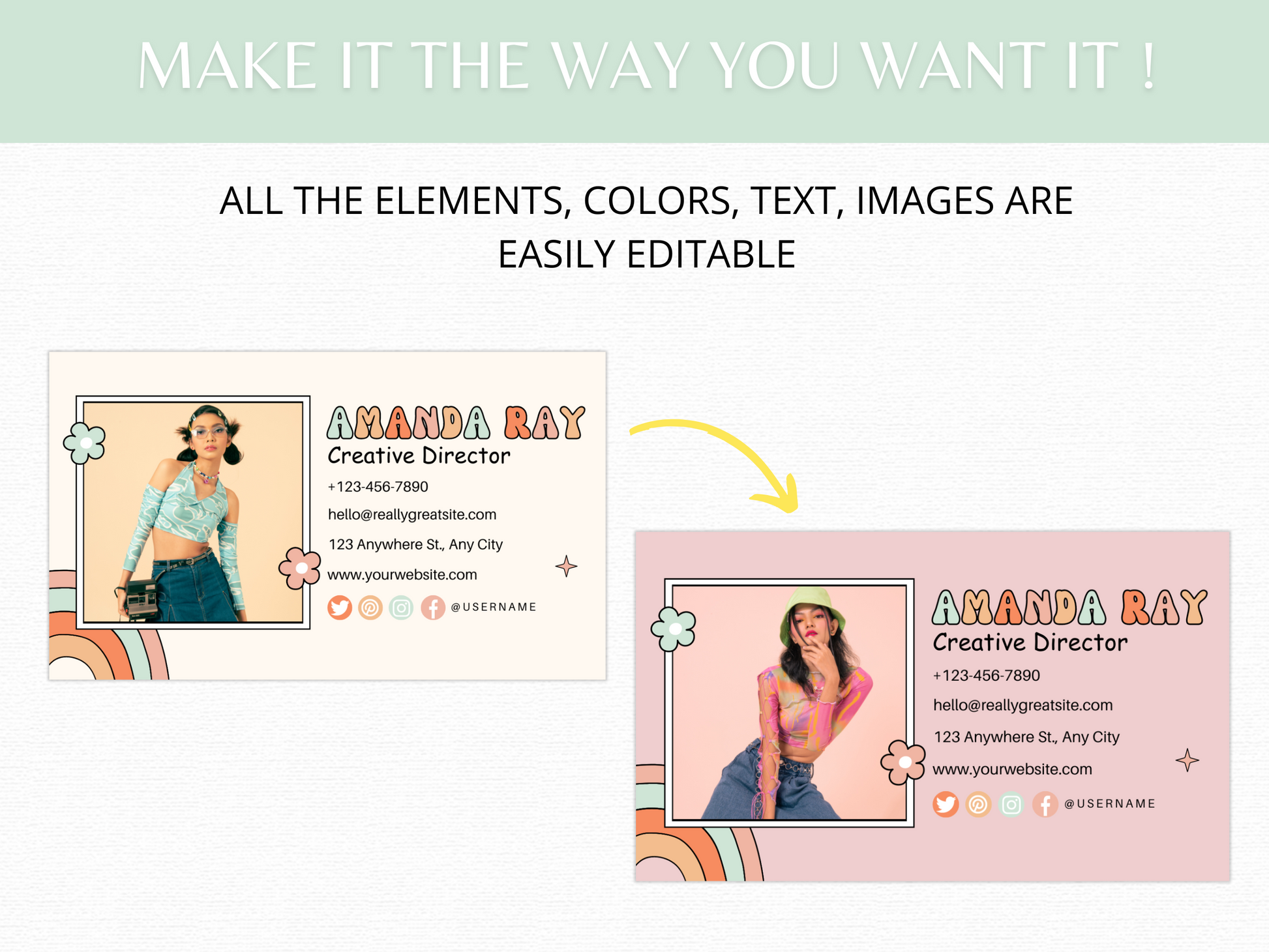 Business Card Template - Advertfox
