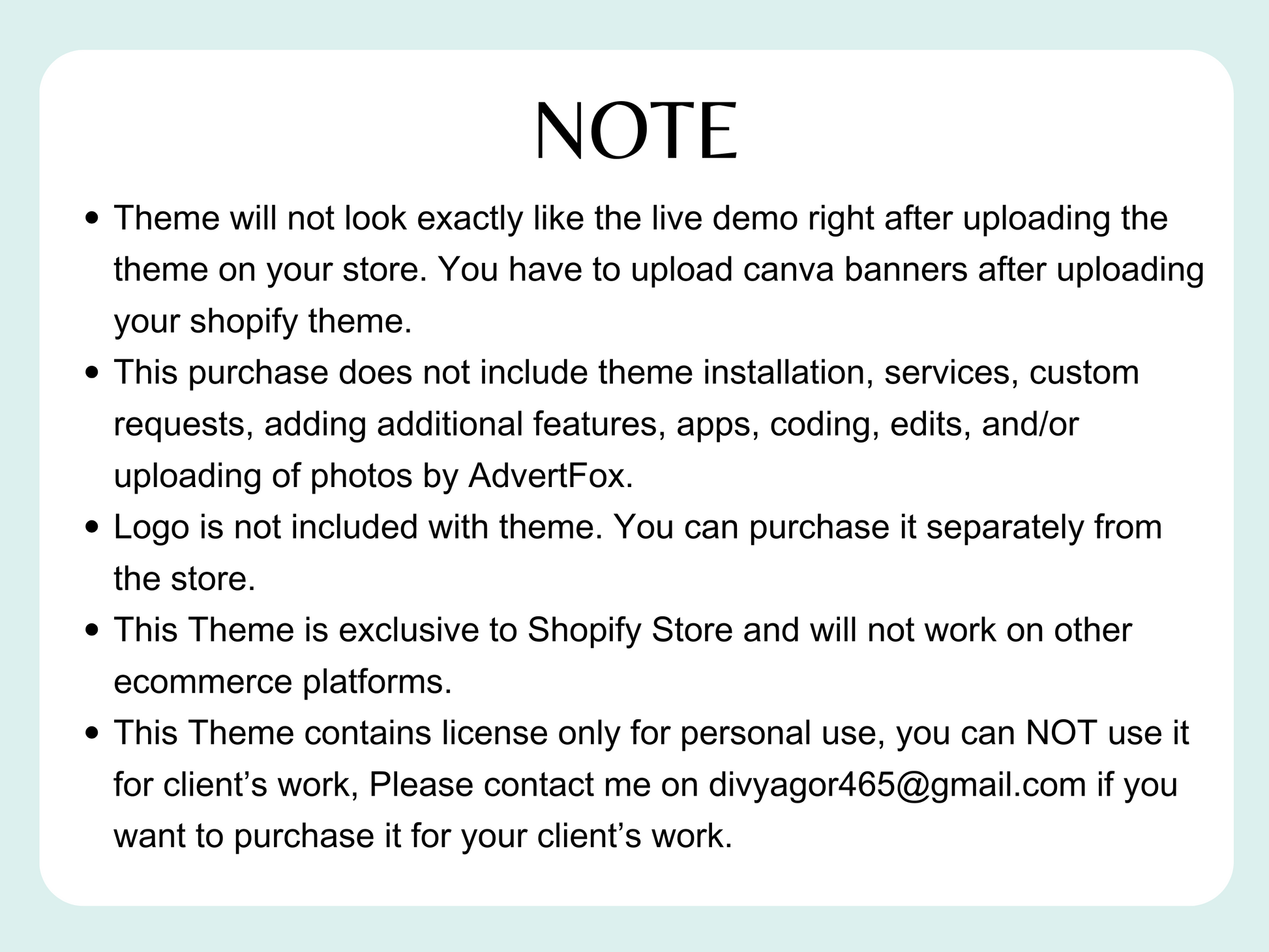 Shopify Theme - Advertfox