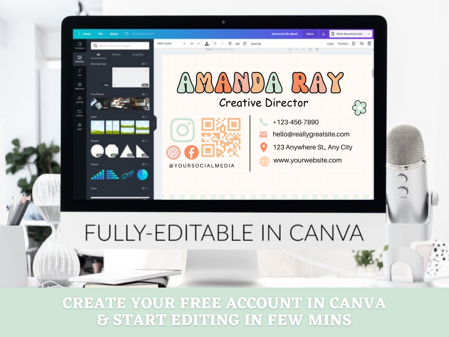 Business Card Template - Advertfox