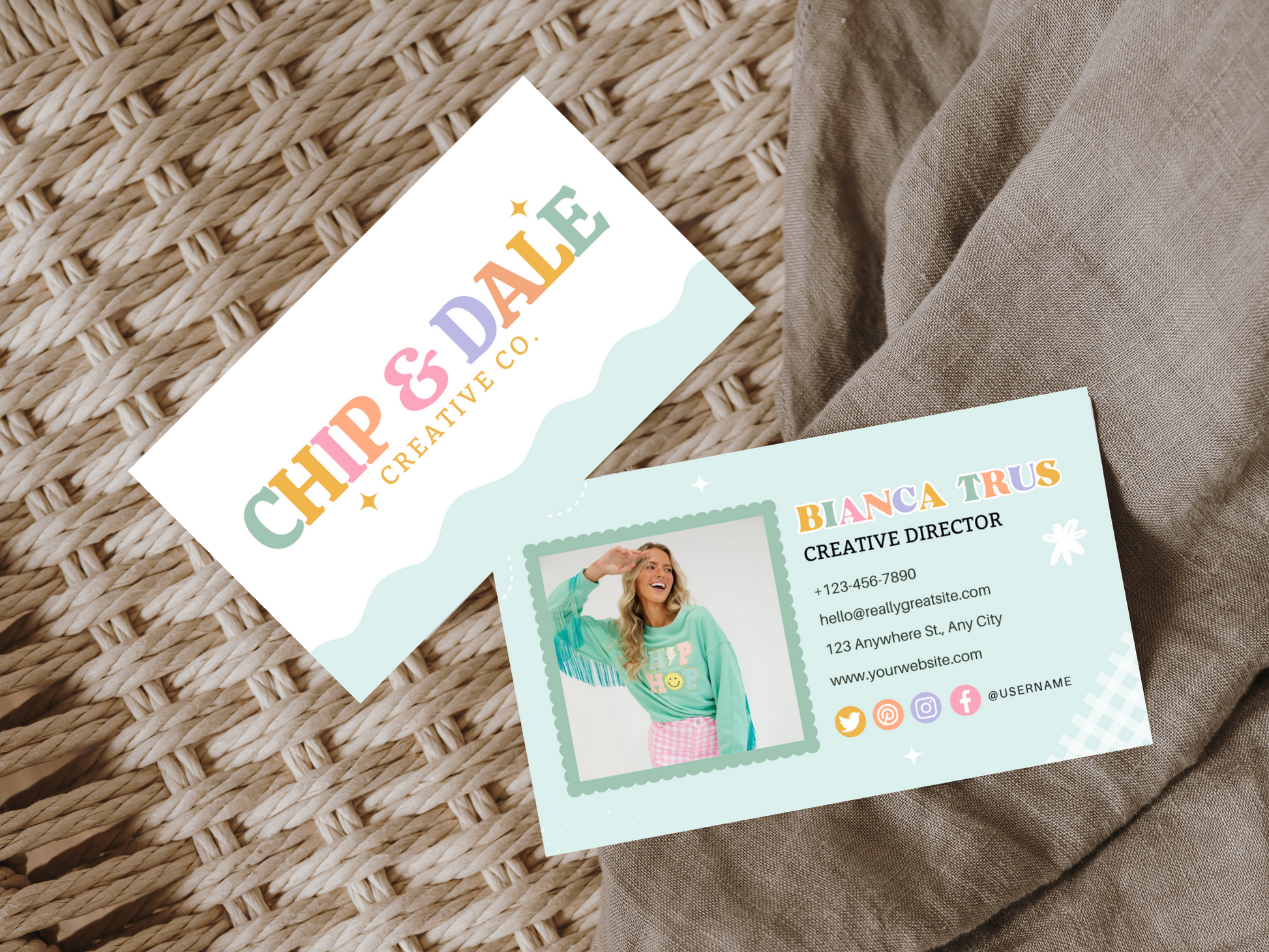 Business Card Template - Advertfox