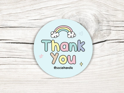 Pastel Packaging Sticker Template - Advertfox