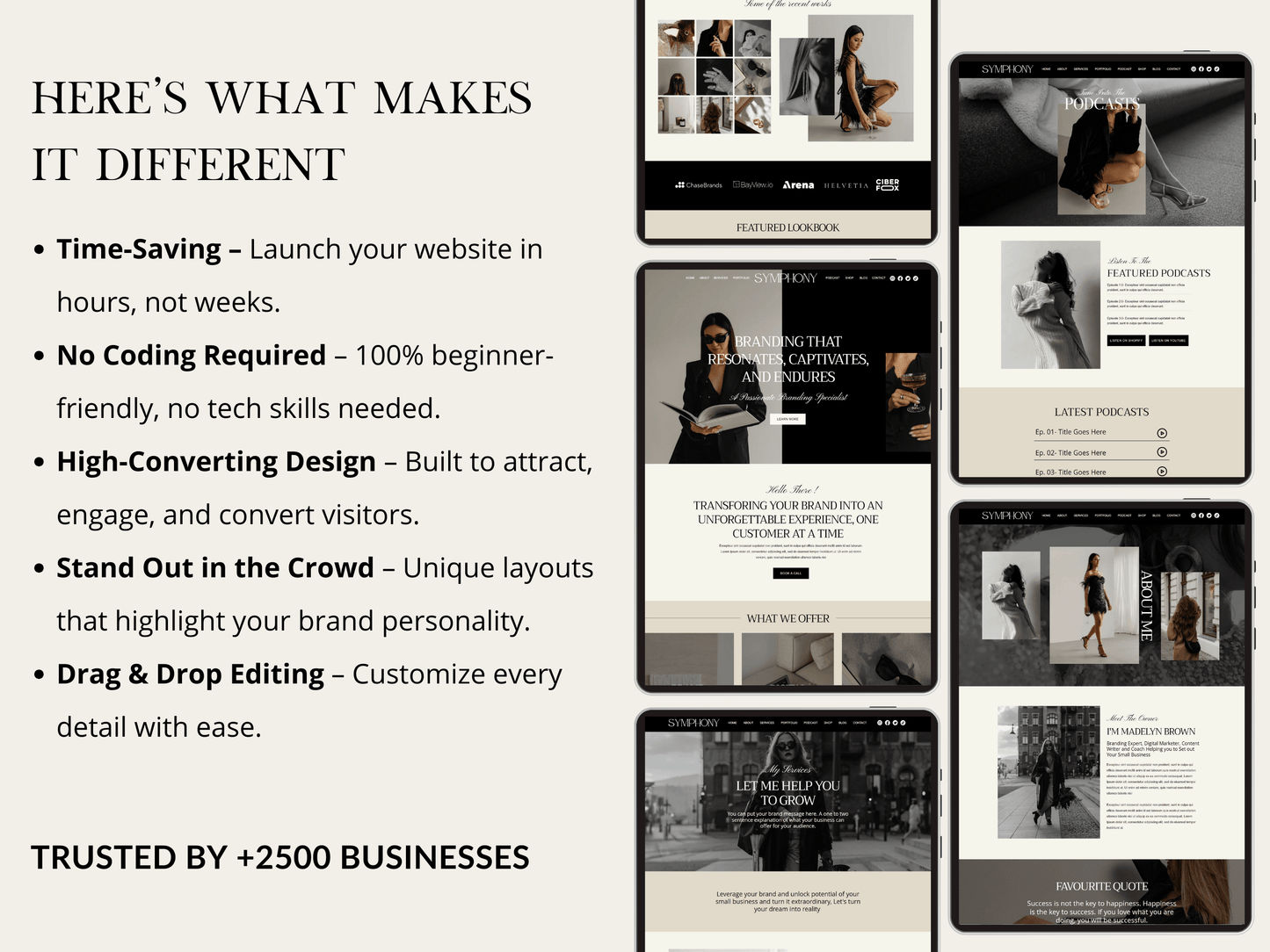 Luxury Wix Website For Brand Manager - Advertfox
