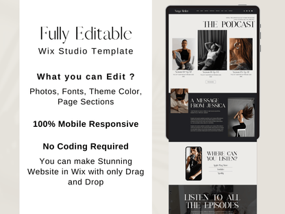 Noya Atelier Premium Wix Studio Website Template
