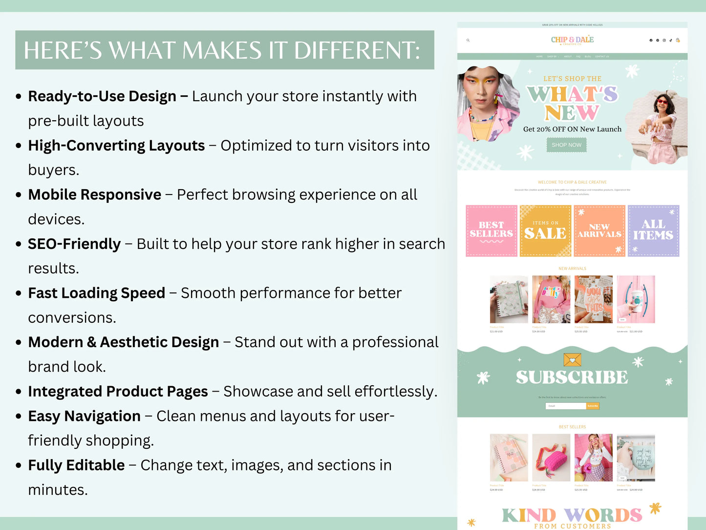 Pastel Shopify Theme - Advertfox