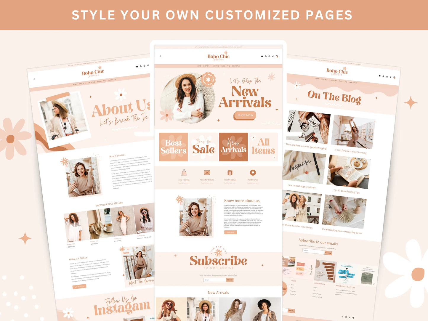 Boho Shopify Store Template - Advertfox