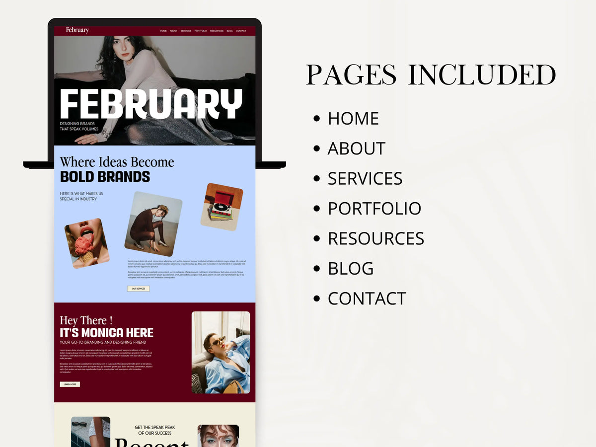 Bold Wix Studio Website Template for Brand Agency