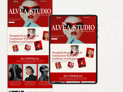 Bold Wix Studio Landing Page Template for Creatives - Advertfox