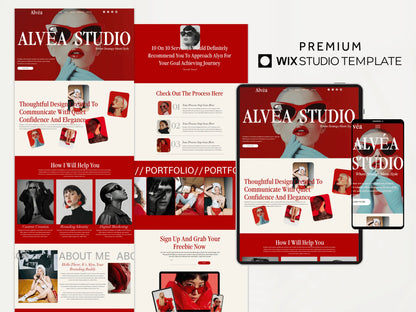 Bold Wix Studio Landing Page Template for Creatives - Advertfox