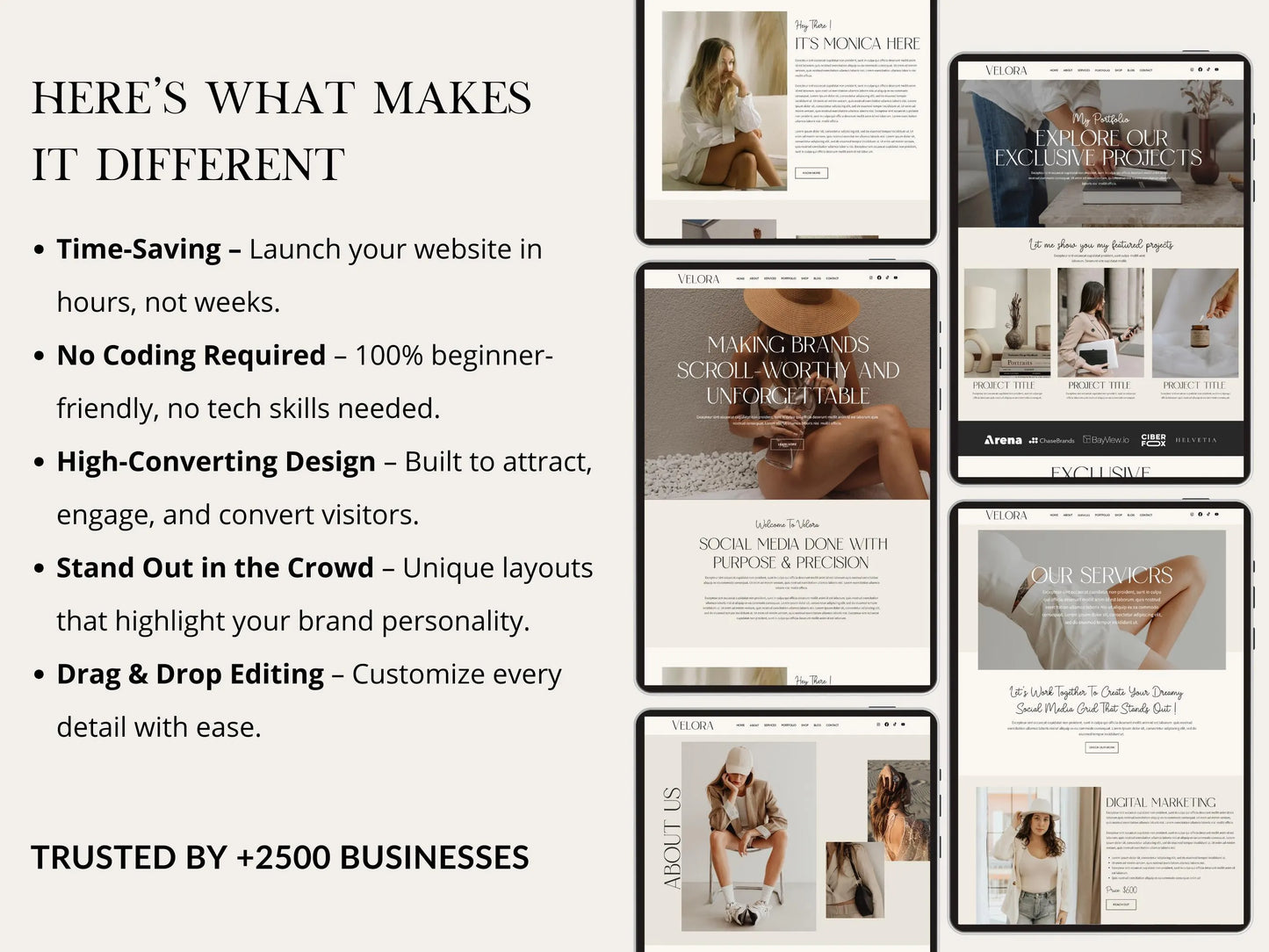 Modern Wix Studio Website Template for Social Media Manager - Advertfox