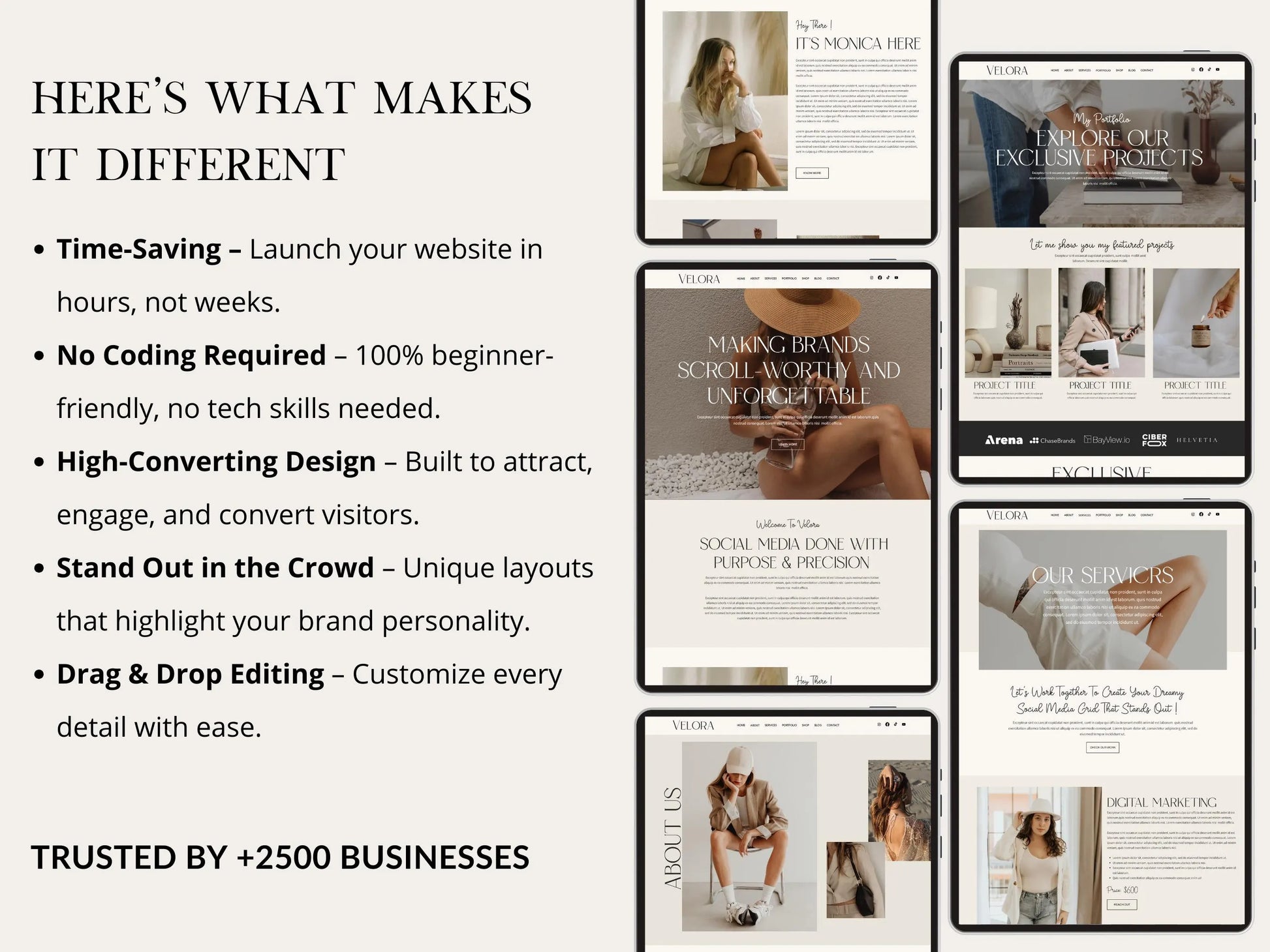 Modern Wix Studio Website Template for Social Media Manager - Advertfox