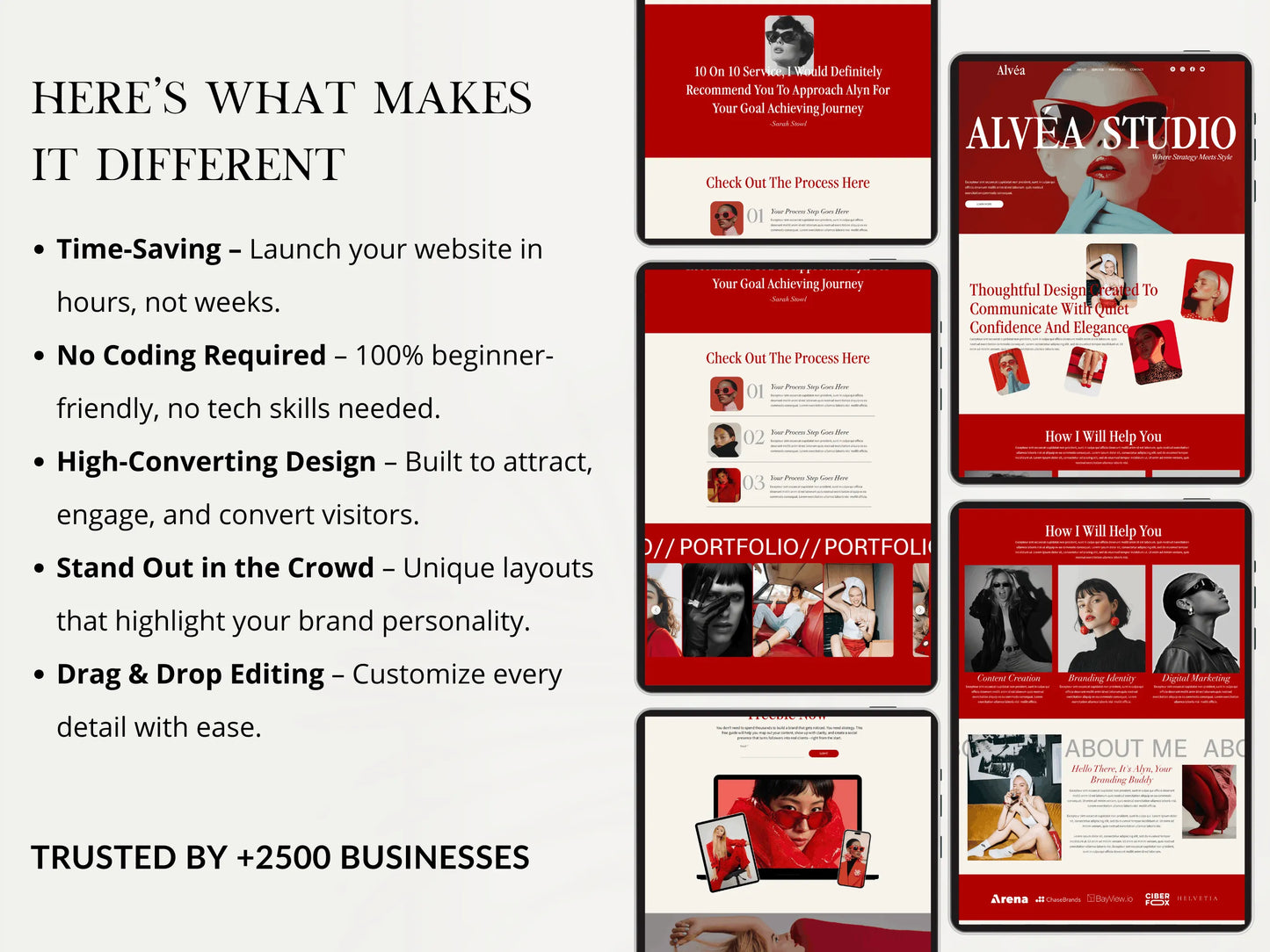 Bold Wix Studio Landing Page Template for Creatives - Advertfox