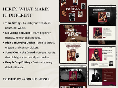 Bold Wix Website Template for Coaches & Creatives - Advertfox
