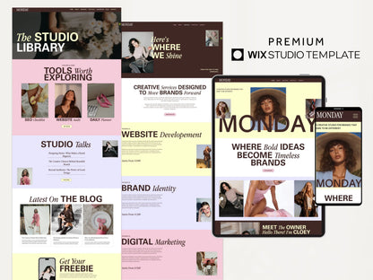 Wix Studio Website Template for Creative Agency