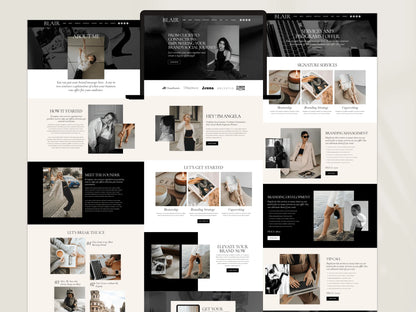 Bold Wix Website Template for Creatives & Brand Manager - Advertfox