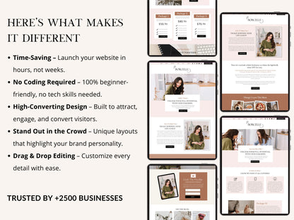 Wix Website Template for Coaches, Social Media Manager - Advertfox