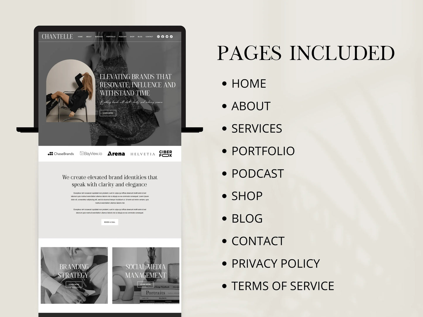Elegant Wix Website Template for Creative Agencies - Advertfox