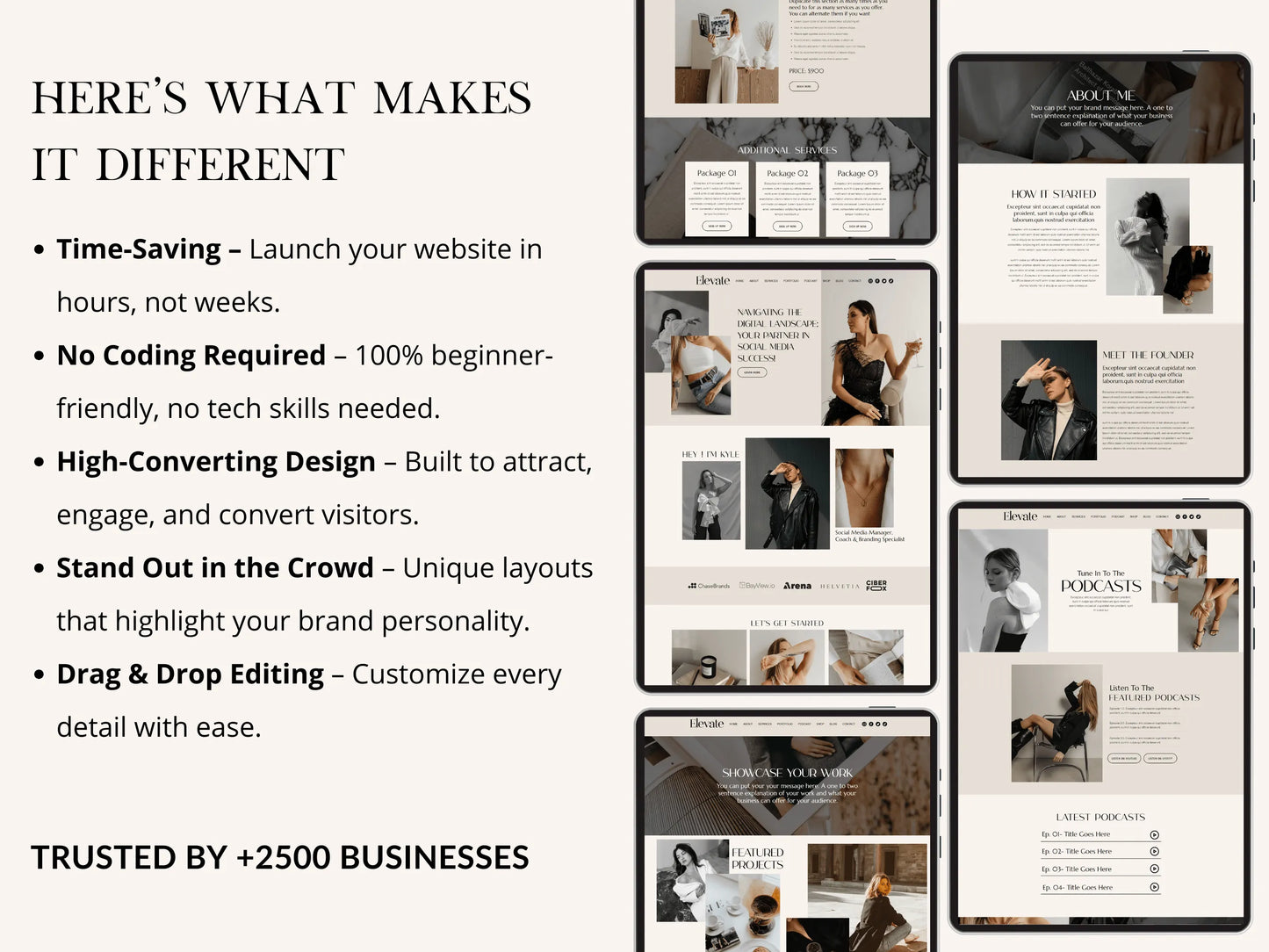 Premium Wix Website Template for Brand Agency