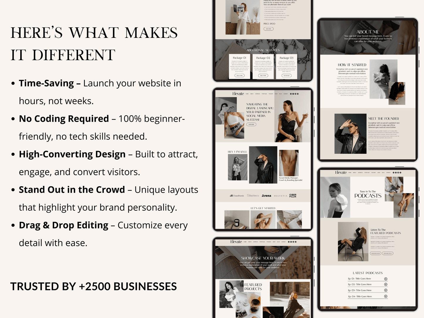 Premium Wix Website Template - Advertfox
