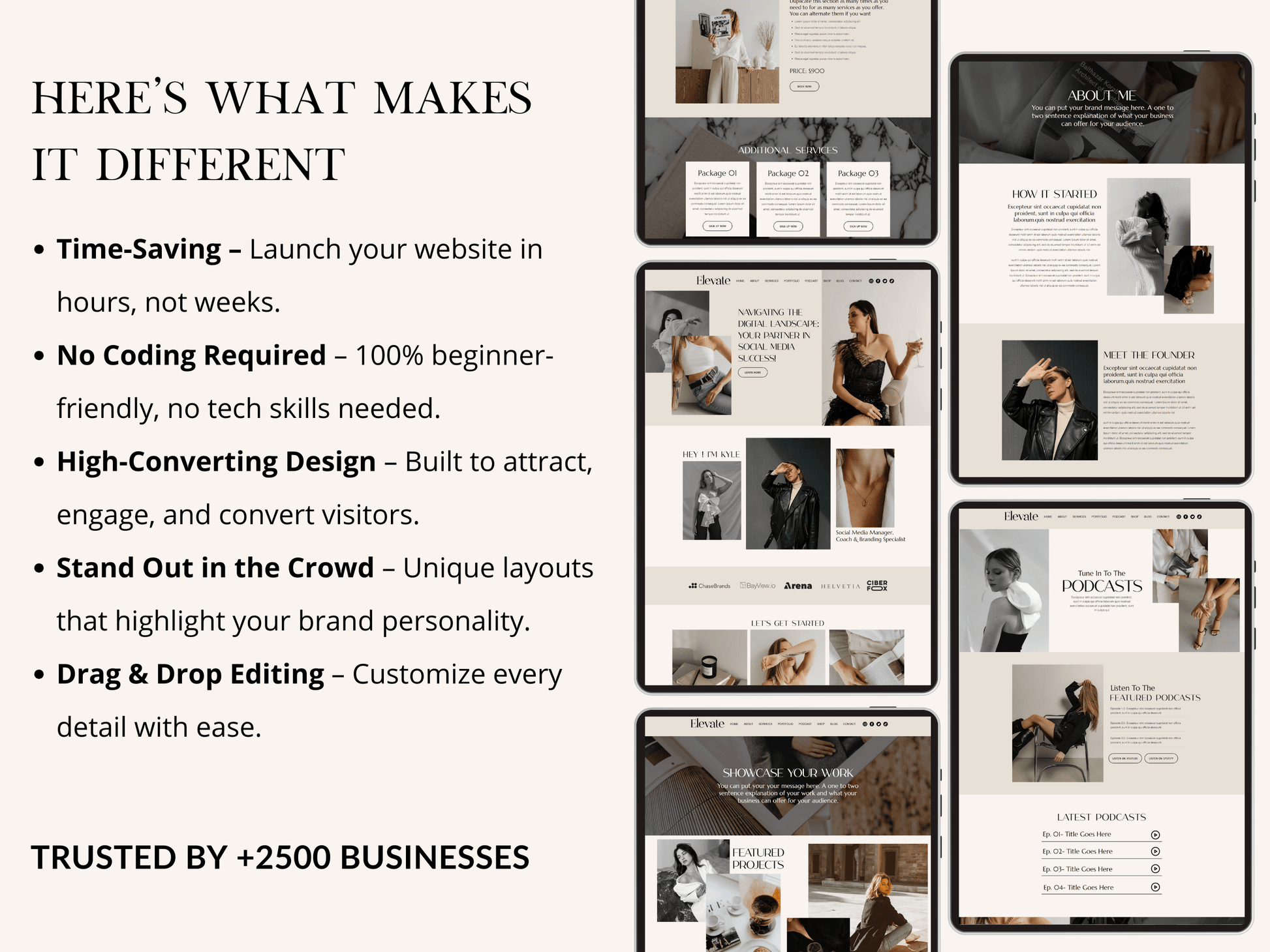 Premium Wix Website Template - Advertfox