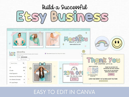 Pastel Etsy Shop Banner Template - Advertfox
