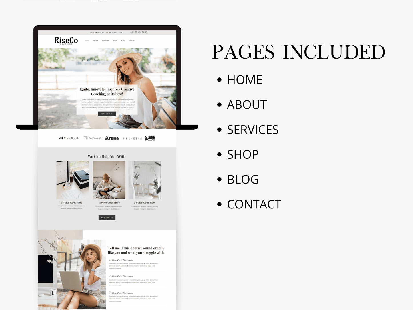 Coaching Wix Website Template - Advertfox