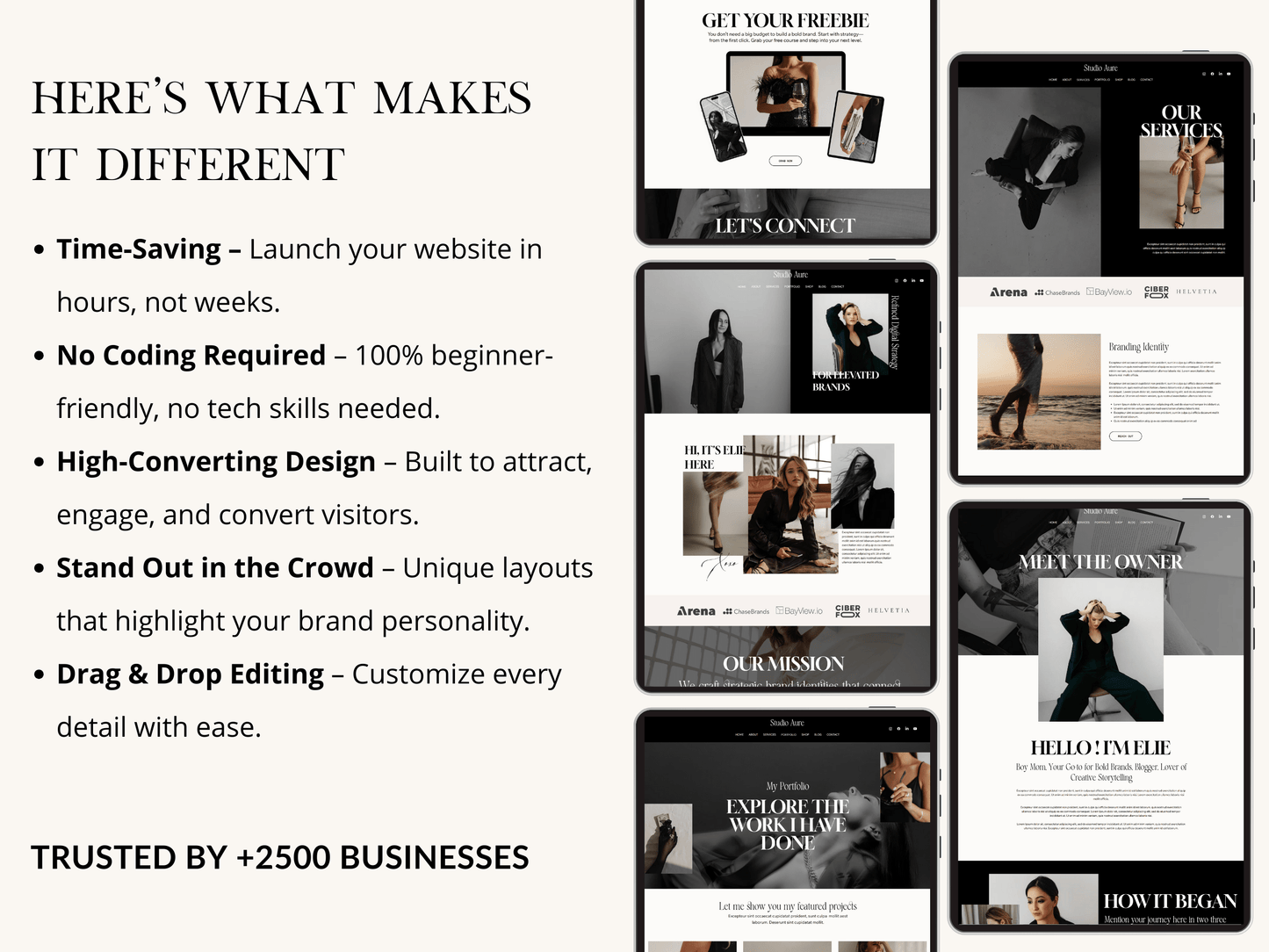 Elegant Wix Studio Website Template
