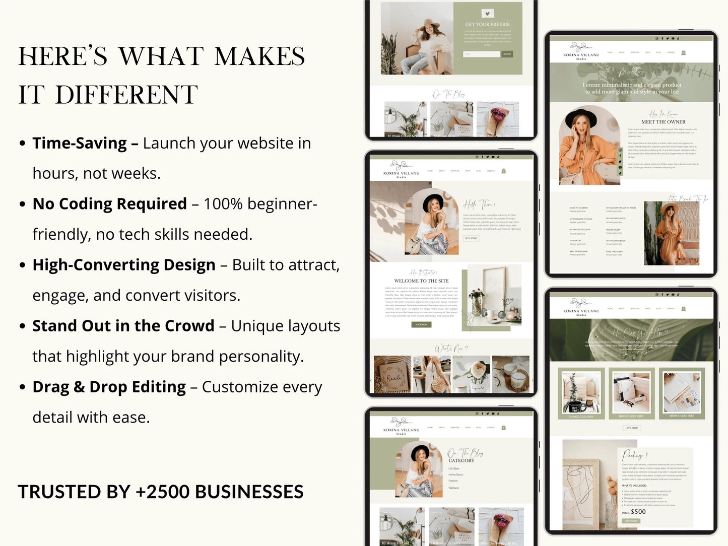 Elegant Wix Website Template For Coaches & Creative Agengency - Advertfox