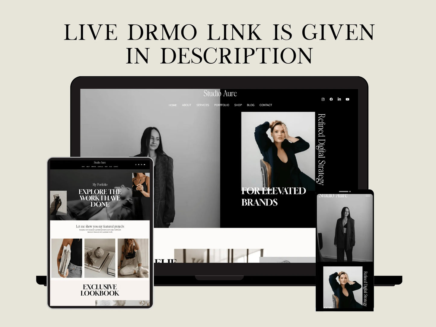 Luxury Wix Studio Website Template for Consultancy & Creatives - Advertfox