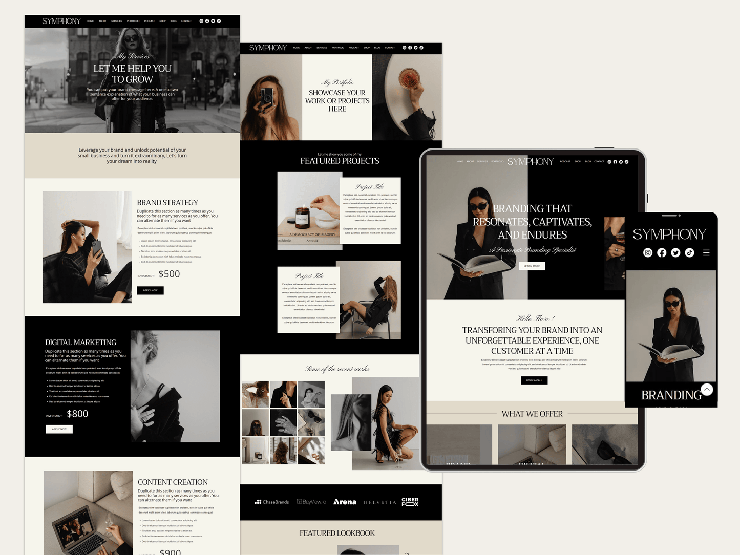 Luxury Wix Website For Brand Manager - Advertfox