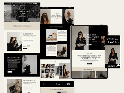 Luxury Wix Website For Brand Manager - Advertfox
