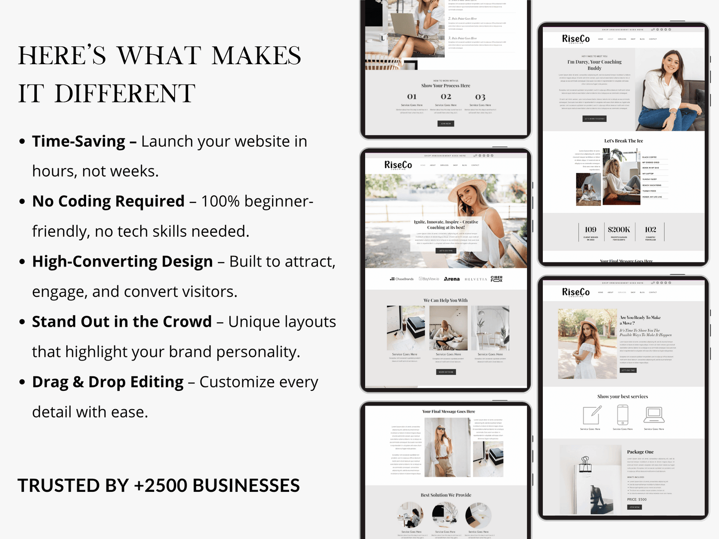 Coaching Wix Website Template - Advertfox