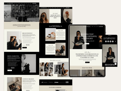 Luxury Wix Website Template for Creatives, Brand Managers - Advertfox