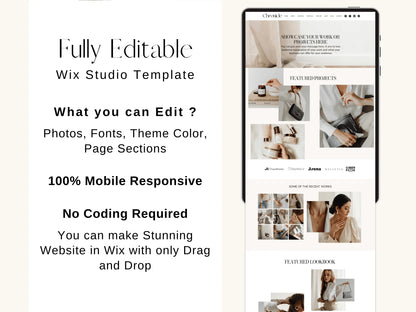Premium Wix Website Template For Brand Agency