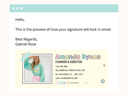 Mochizu Email Signature