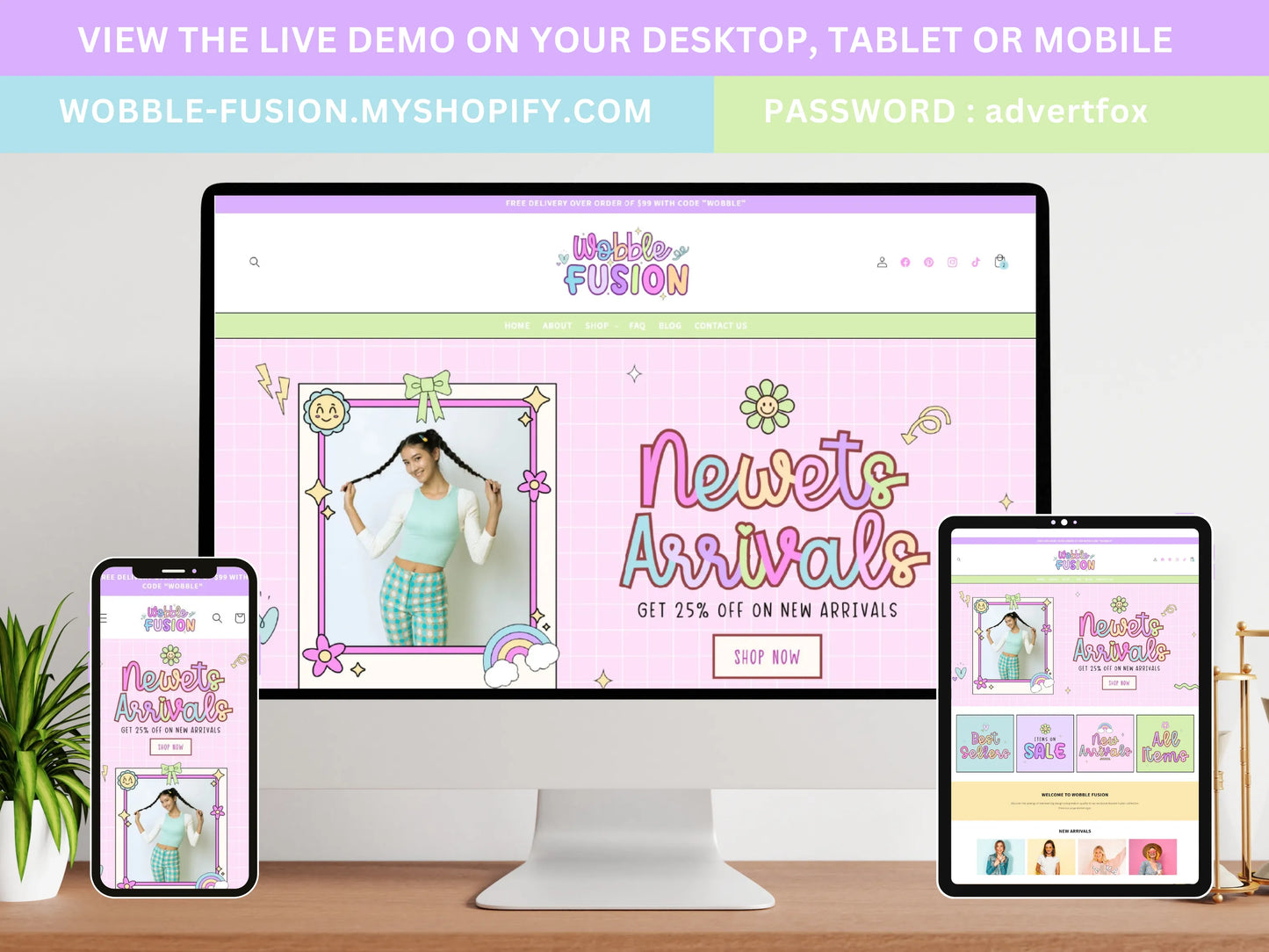 Pastel Shopify Theme - Advertfox
