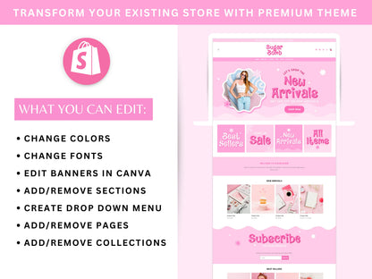 Pink Shopify Theme - Advertfox