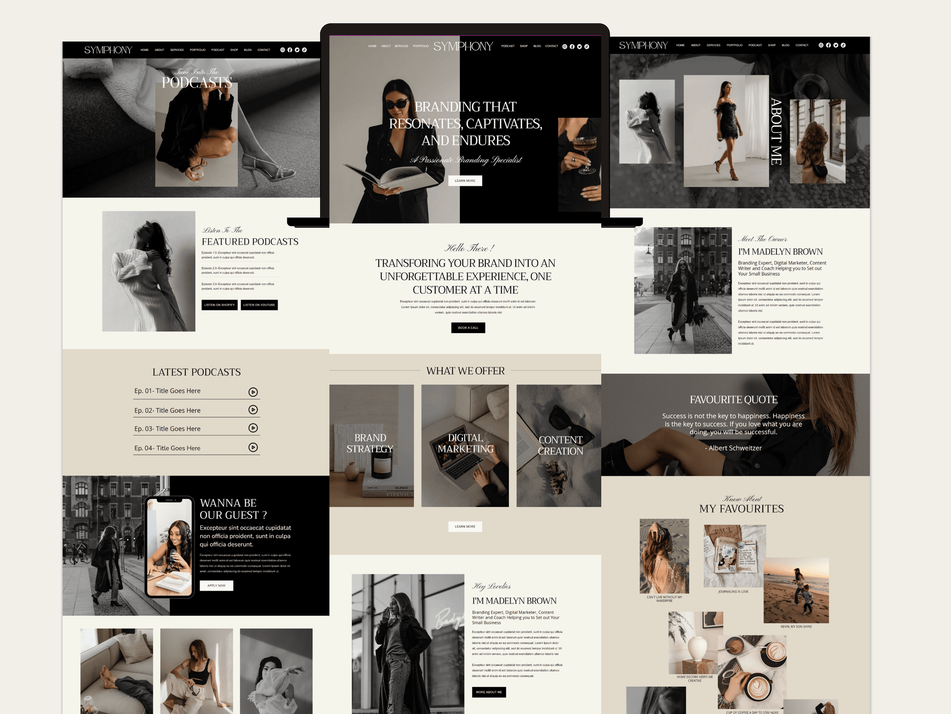Luxury Wix Website For Brand Manager - Advertfox