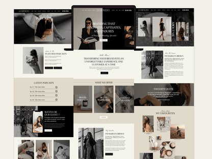 Luxury Wix Website For Brand Manager - Advertfox