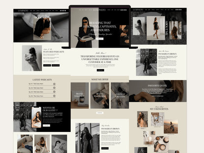 Luxury Wix Website Template for Creatives, Brand Managers - Advertfox