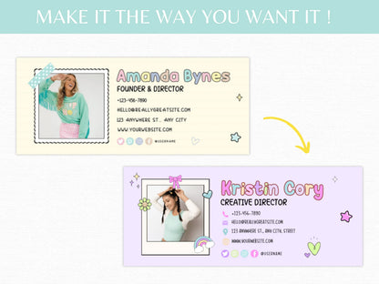 Pastel Email Signature Template - Advertfox