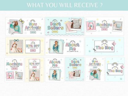Pastel Shopify Store Banners - Advertfox