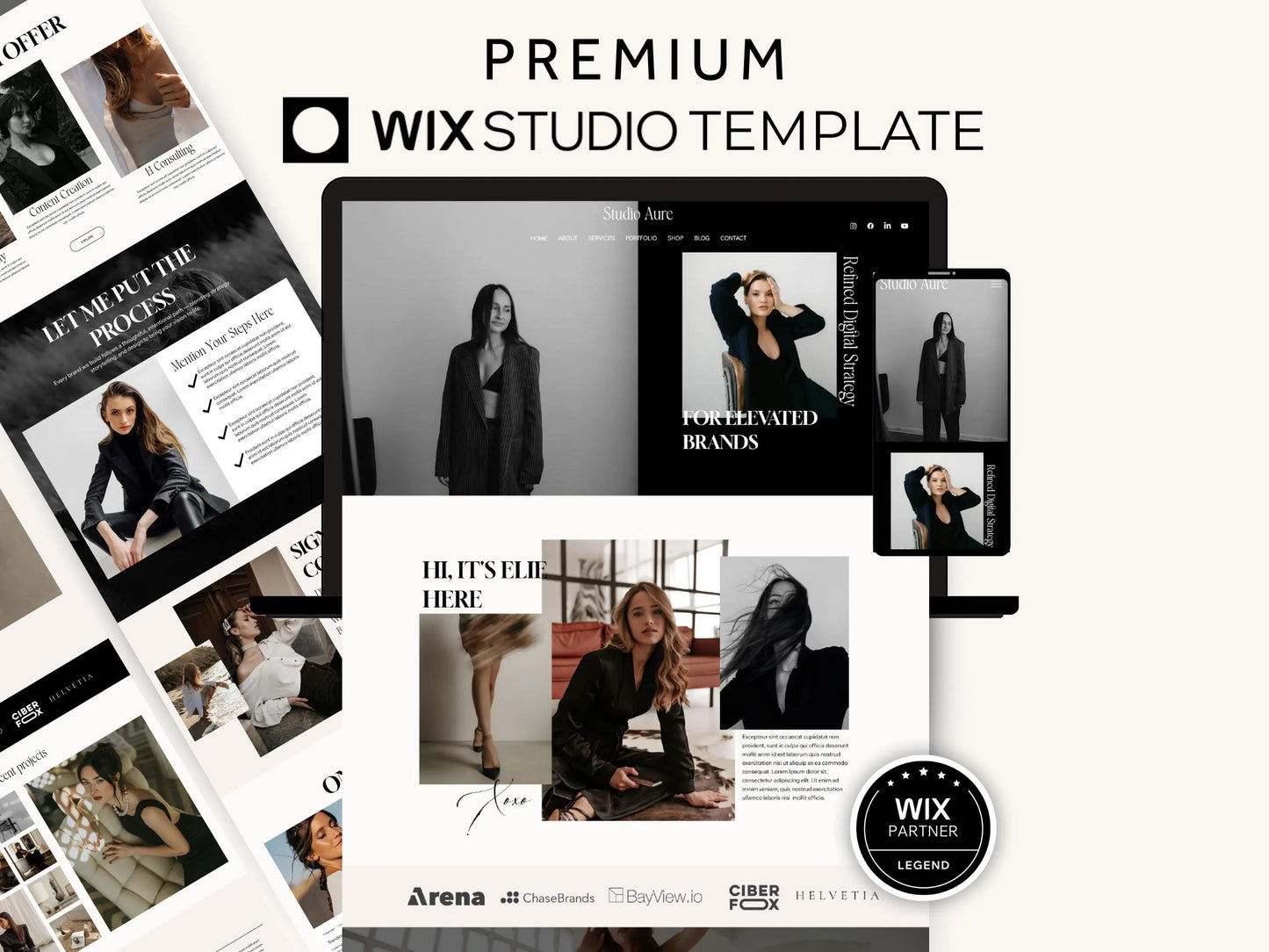 Luxury Wix Studio Website Template for Consultancy & Creatives - Advertfox
