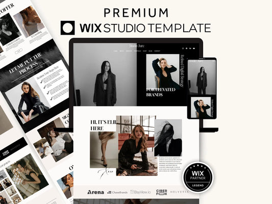 Luxury Wix Studio Website Template for Consultancy & Creatives - Advertfox