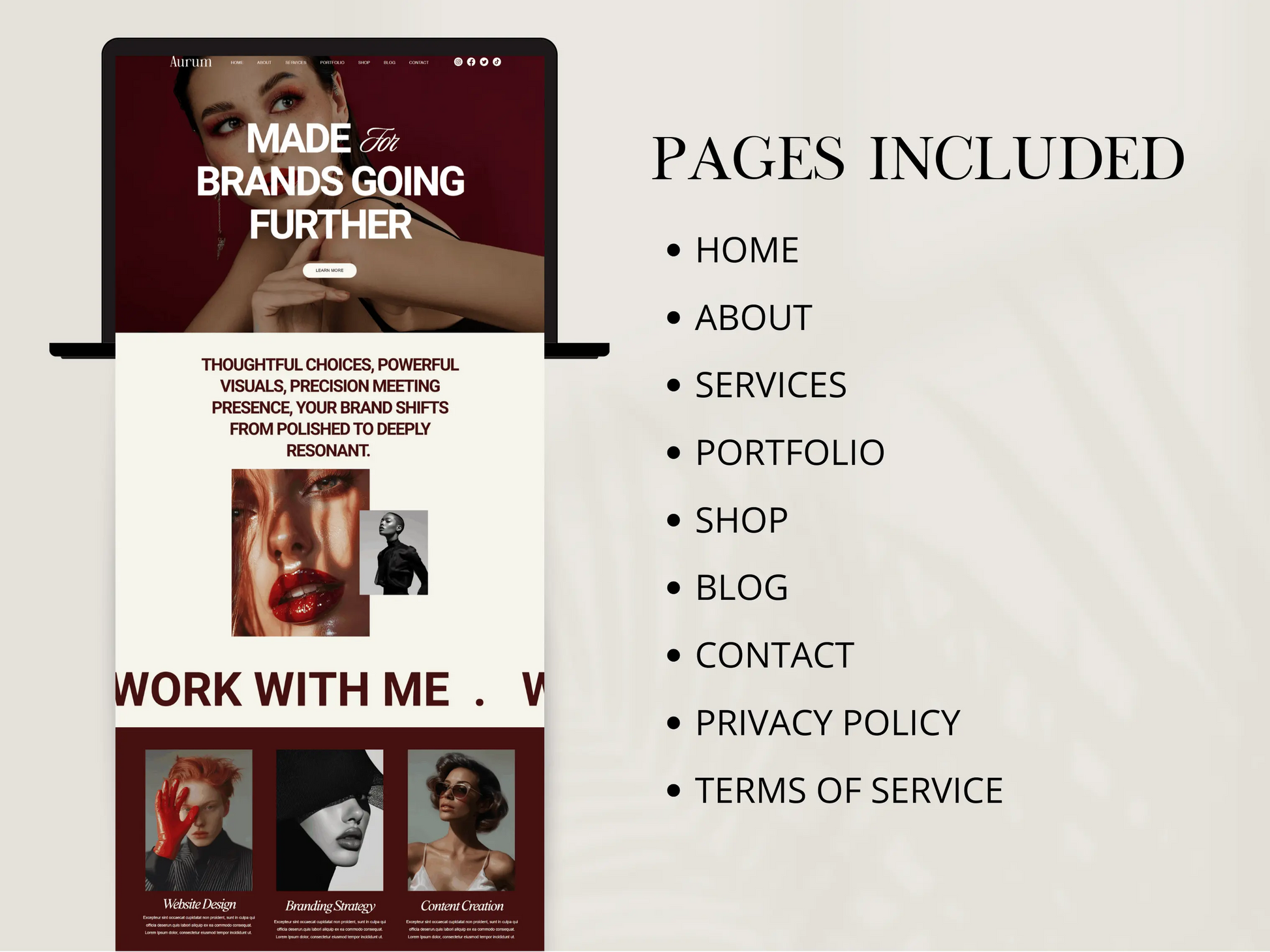 Bold Wix Website Template for Coaches & Creatives - Advertfox