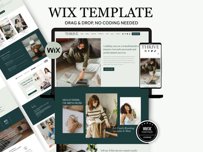 Premium Wix Website Template for Life Coaches - Advertfox