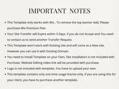 Luxury Wix Website Template