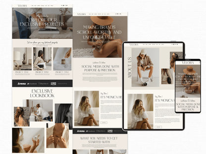 Modern Wix Studio Website Template for Social Media Manager - Advertfox